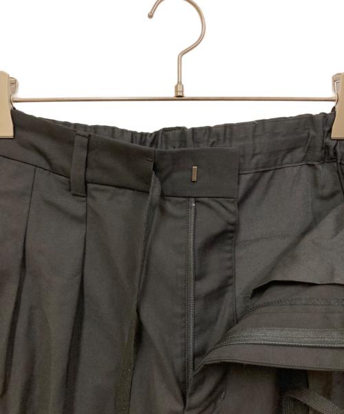 Adam et Rope（アダム エ ロペ）Adam et Rope (アダム エ ロペ) 2タック ワイドルーズ ドカンパンツ ブラック サイズ:SIZE Mの古着・服飾アイテム