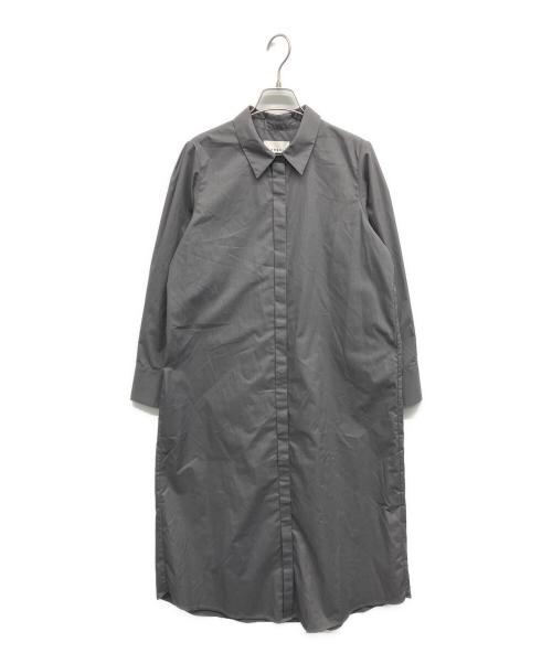 Ameri（アメリ）Ameri (アメリ) LACE LAYERED SHIRTDRESS　レース レイヤード シャツドレス グレー サイズ:Mの古着・服飾アイテム