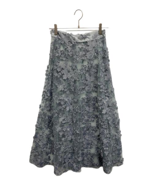 Ameri（アメリ）Ameri (アメリ) LACE LAYERED SHIRTDRESS　レース レイヤード シャツドレス グレー サイズ:Mの古着・服飾アイテム