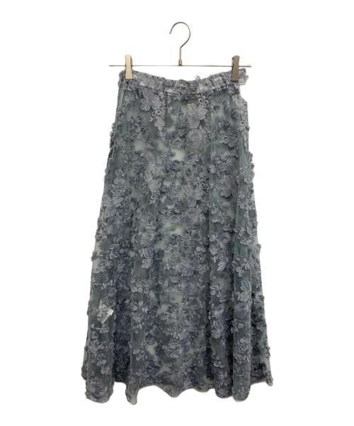 Ameri（アメリ）Ameri (アメリ) LACE LAYERED SHIRTDRESS　レース レイヤード シャツドレス グレー サイズ:Mの古着・服飾アイテム