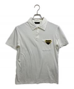 中古・古着通販】PRADA (プラダ) ポロシャツ グレー サイズ:XL