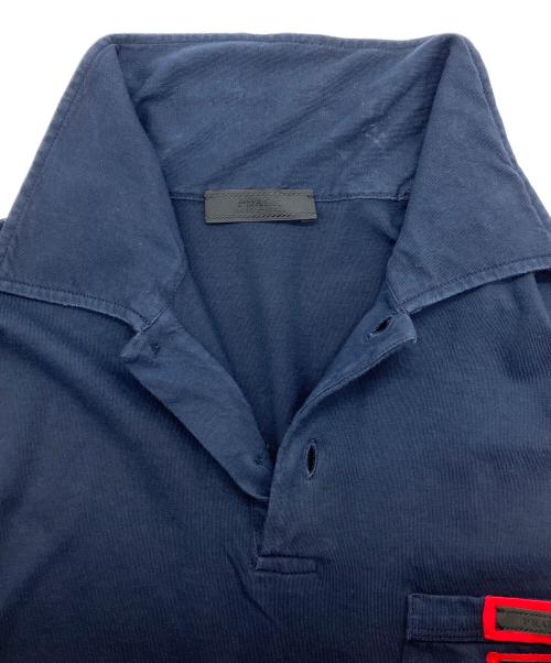 PRADA（プラダ）PRADA (プラダ) ポロシャツ ネイビー サイズ:Sの古着・服飾アイテム