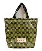 MARNIマルニ）の古着「PVCチェックトートバッグ」｜オリーブ