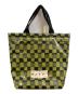 MARNI（マルニ）の古着「PVCチェックトートバッグ」｜オリーブ