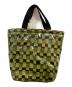 MARNI (マルニ) PVCチェックトートバッグ オリーブ：27000円