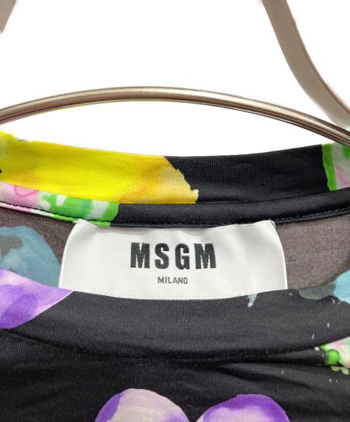 MSGM（エムエスジーエム）MSGM (エムエスジーエム) マルチハートロングスリーブカットソー ブラック サイズ:40の古着・服飾アイテム