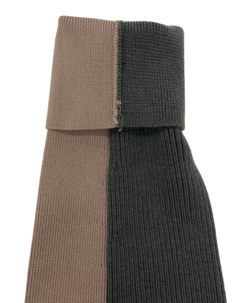 DIESEL（ディーゼル）DIESEL (ディーゼル) K-ALLICE ジップアップカーディガン ベージュ×カーキ サイズ:Lの古着・服飾アイテム