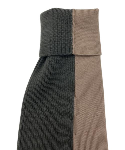 DIESEL（ディーゼル）DIESEL (ディーゼル) K-ALLICE ジップアップカーディガン ベージュ×カーキ サイズ:Lの古着・服飾アイテム