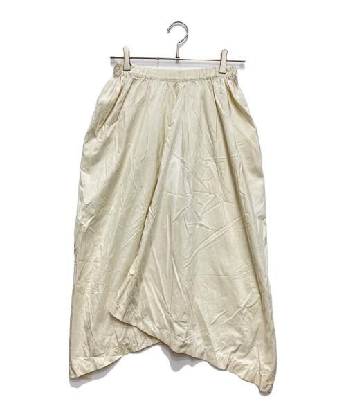 ISSEY MIYAKE（イッセイミヤケ）ISSEY MIYAKE (イッセイミヤケ) オールドナイロン切替スカート ホワイト サイズ:9の古着・服飾アイテム