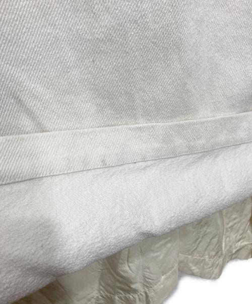 ISSEY MIYAKE（イッセイミヤケ）ISSEY MIYAKE (イッセイミヤケ) オールドナイロン切替スカート ホワイト サイズ:9の古着・服飾アイテム