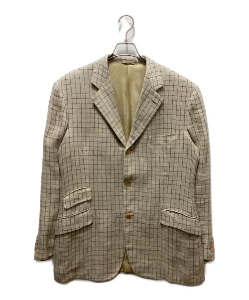 HERMES（エルメス）HERMES (エルメス) リネン3Bジャケット アイボリー サイズ:50の古着・服飾アイテム
