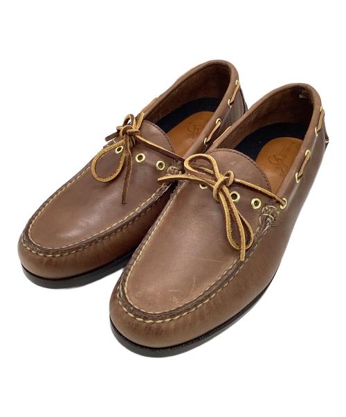 RANCOURT&Co.（ランコートアンドコー）RANCOURT&Co. (ランコートアンドコー) キャップモカシン ブラウン サイズ:10の古着・服飾アイテム
