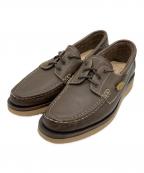 ROLLING DUB TRIOローリングダブトリオ）の古着「STROLLER デッキシューズ」｜ブラウン