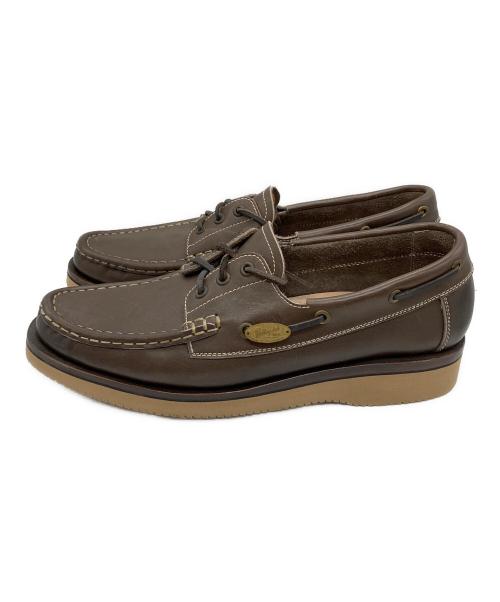 ROLLING DUB TRIO（ローリングダブトリオ）ROLLING DUB TRIO (ローリングダブトリオ) STROLLER デッキシューズ ブラウン サイズ:9の古着・服飾アイテム