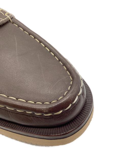 ROLLING DUB TRIO（ローリングダブトリオ）ROLLING DUB TRIO (ローリングダブトリオ) STROLLER デッキシューズ ブラウン サイズ:9の古着・服飾アイテム