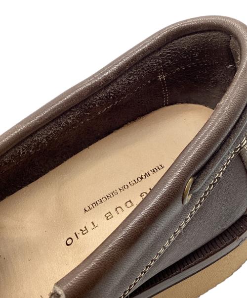 ROLLING DUB TRIO（ローリングダブトリオ）ROLLING DUB TRIO (ローリングダブトリオ) STROLLER デッキシューズ ブラウン サイズ:9の古着・服飾アイテム