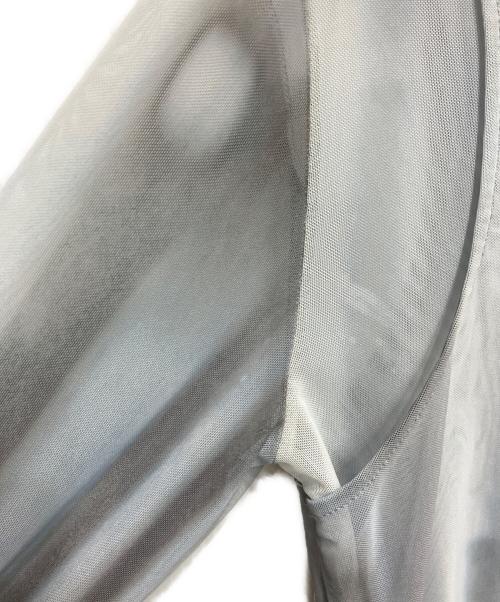 LOW CLASSIC（ロウクラシック）LOW CLASSIC (ロウクラシック) DOUBLE LAYERED PRINT TOP(ダブルレイヤードプリントトップ) スカイブルー サイズ:Sの古着・服飾アイテム