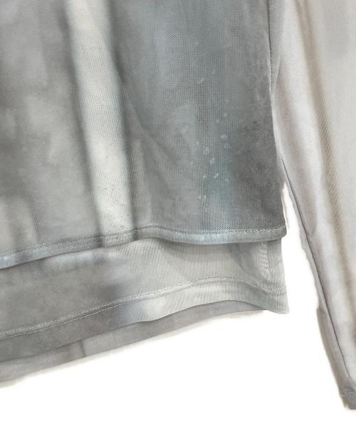 LOW CLASSIC（ロウクラシック）LOW CLASSIC (ロウクラシック) DOUBLE LAYERED PRINT TOP(ダブルレイヤードプリントトップ) スカイブルー サイズ:Sの古着・服飾アイテム