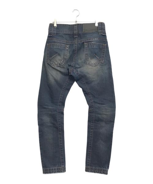 GALLIANO（ガリアーノ）GALLIANO (ガリアーノ) 立体裁断ジーンズ インディゴ サイズ:30の古着・服飾アイテム
