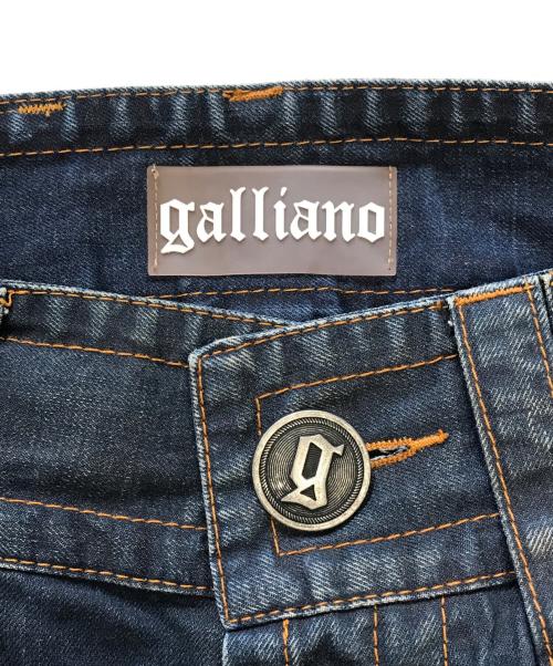 GALLIANO（ガリアーノ）GALLIANO (ガリアーノ) 立体裁断ジーンズ インディゴ サイズ:30の古着・服飾アイテム
