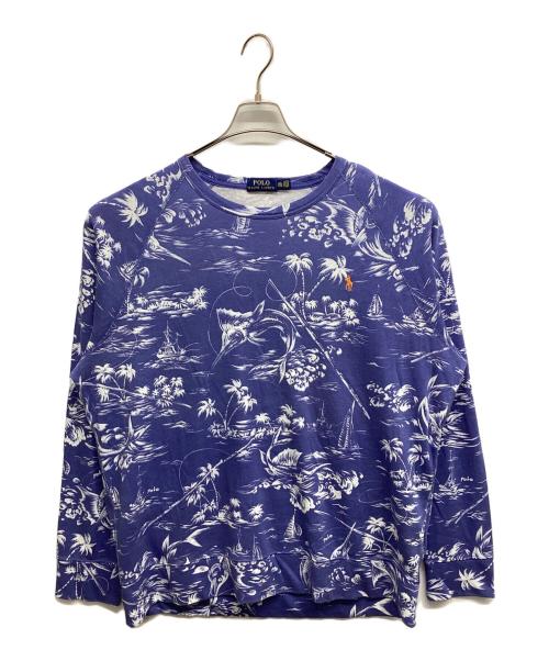 POLO RALPH LAUREN（ポロ・ラルフローレン）POLO RALPH LAUREN (ポロ・ラルフローレン) マリンスウェットシャツ ブルー サイズ:XXLの古着・服飾アイテム