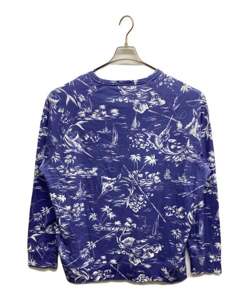 POLO RALPH LAUREN（ポロ・ラルフローレン）POLO RALPH LAUREN (ポロ・ラルフローレン) マリンスウェットシャツ ブルー サイズ:XXLの古着・服飾アイテム