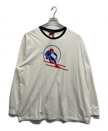 POLO RALPH LAUREN（ポロ・ラルフローレン）の古着「スキープリントロングスリーブカットソー」｜ホワイト