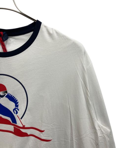 POLO RALPH LAUREN（ポロ・ラルフローレン）POLO RALPH LAUREN (ポロ・ラルフローレン) スキープリントロングスリーブカットソー ホワイト サイズ:XXL 未使用品の古着・服飾アイテム