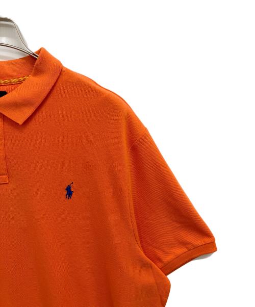 POLO RALPH LAUREN（ポロ・ラルフローレン）POLO RALPH LAUREN (ポロ・ラルフローレン) NAIOMI GLASSES (ナイオミ・グラスズ) メッシュポロシャツ オレンジ サイズ:XXLの古着・服飾アイテム