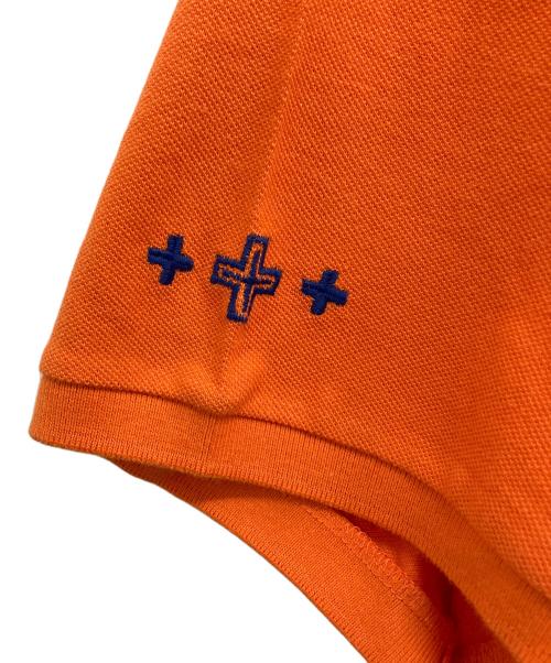 POLO RALPH LAUREN（ポロ・ラルフローレン）POLO RALPH LAUREN (ポロ・ラルフローレン) NAIOMI GLASSES (ナイオミ・グラスズ) メッシュポロシャツ オレンジ サイズ:XXLの古着・服飾アイテム