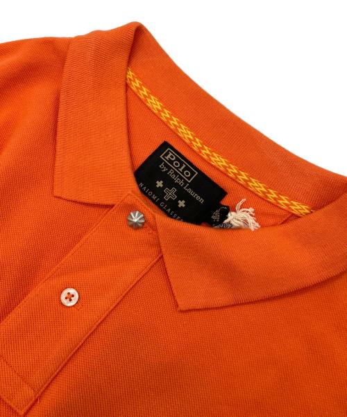 POLO RALPH LAUREN（ポロ・ラルフローレン）POLO RALPH LAUREN (ポロ・ラルフローレン) NAIOMI GLASSES (ナイオミ・グラスズ) メッシュポロシャツ オレンジ サイズ:XXLの古着・服飾アイテム