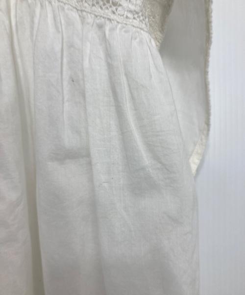 BEARDSLEY（ビアズリー）BEARDSLEY (ビアズリー) リバーレース2WAYブラウス ホワイト サイズ:Fの古着・服飾アイテム
