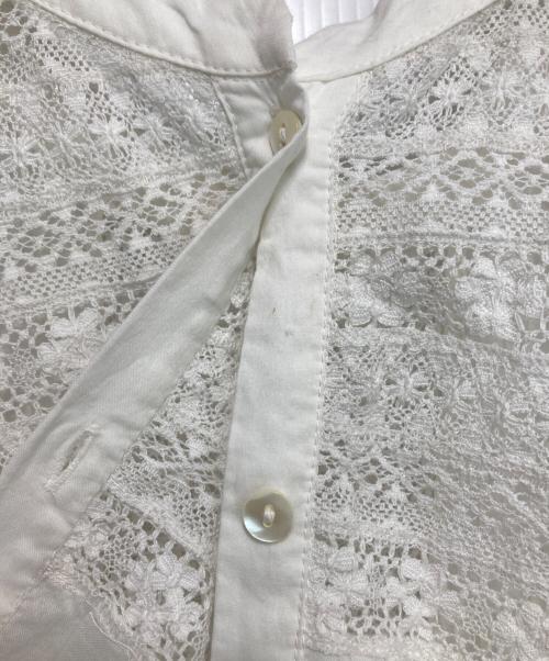 BEARDSLEY（ビアズリー）BEARDSLEY (ビアズリー) リバーレース2WAYブラウス ホワイト サイズ:Fの古着・服飾アイテム