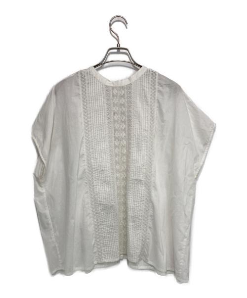 BEARDSLEY（ビアズリー）BEARDSLEY (ビアズリー) リバーレース2WAYブラウス ホワイト サイズ:Fの古着・服飾アイテム