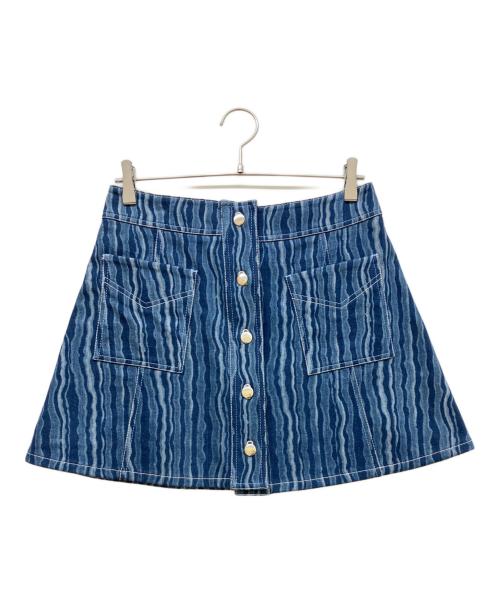 MARNI（マルニ）MARNI (マルニ) ファニーストライプデニムスカート ネイビー サイズ:40の古着・服飾アイテム