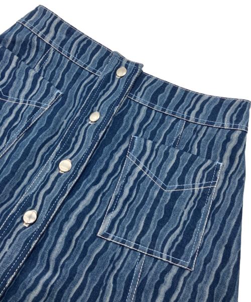 MARNI（マルニ）MARNI (マルニ) ファニーストライプデニムスカート ネイビー サイズ:40の古着・服飾アイテム