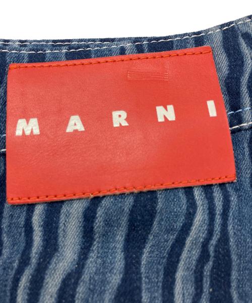 MARNI（マルニ）MARNI (マルニ) ファニーストライプデニムスカート ネイビー サイズ:40の古着・服飾アイテム