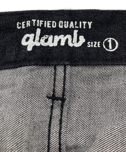 glamb（グラム）glamb (グラム) Poly tuck denim ブラック サイズ:1の古着・服飾アイテム