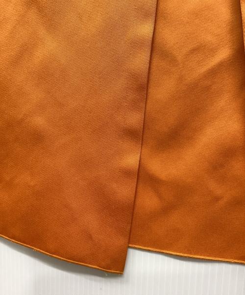 MADISON BLUE（マディソンブルー）MADISON BLUE (マディソンブルー) SATIN A-LINE LONG スカート オレンジ サイズ:XSの古着・服飾アイテム
