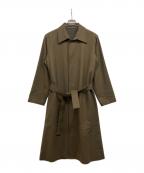 Y'sワイズ）の古着「ウールステンカラーコート」｜オリーブ