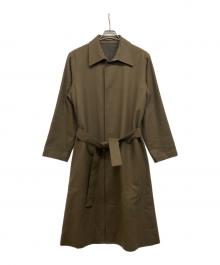 Y's（ワイズ）の古着「ウールステンカラーコート」｜オリーブ