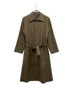 Y'sワイズ）の古着「ウールステンカラーコート」｜オリーブ