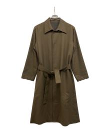 Y's（ワイズ）の古着「ウールステンカラーコート」｜オリーブ