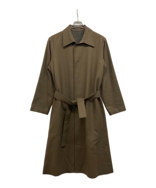 Y's（ワイズ）Y's (ワイズ) ウールステンカラーコート オリーブ サイズ:Mの古着・服飾アイテム