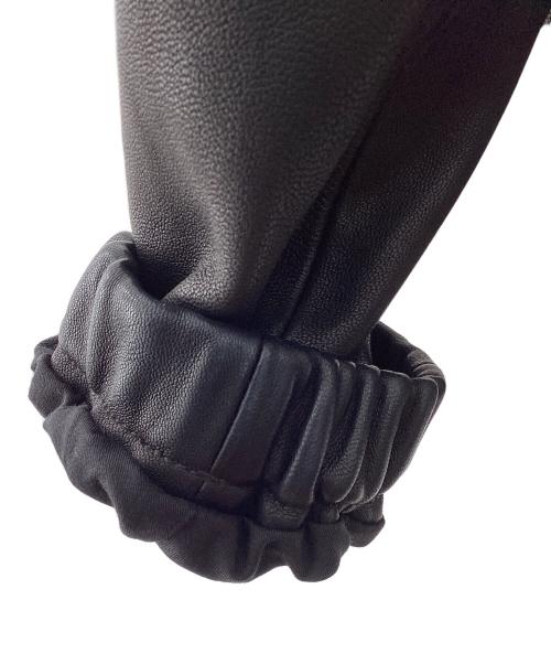 EDIFICE（エディフィス）EDIFICE (エディフィス) ベジタブルラムレザー コーチジャケット ブラック サイズ:Mの古着・服飾アイテム