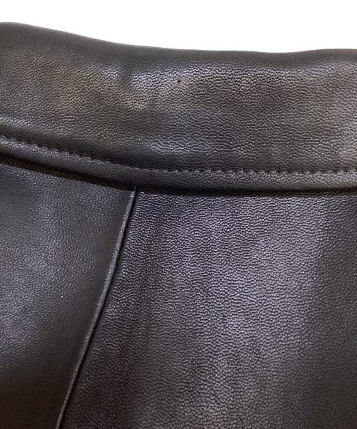 EDIFICE（エディフィス）EDIFICE (エディフィス) ベジタブルラムレザー コーチジャケット ブラック サイズ:Mの古着・服飾アイテム