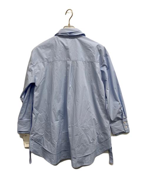 Snidel（スナイデル）SNIDEL (スナイデル) Sustainableレイヤードシャツチュニック ブルー サイズ:Freeの古着・服飾アイテム