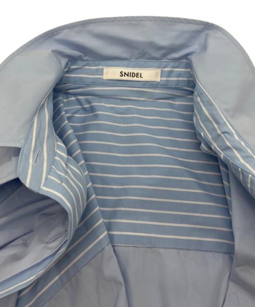 Snidel（スナイデル）SNIDEL (スナイデル) Sustainableレイヤードシャツチュニック ブルー サイズ:Freeの古着・服飾アイテム