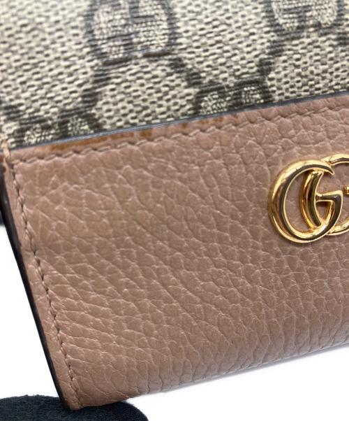GUCCI（グッチ）GUCCI (グッチ) コンパクトウォレット ブラウンの古着・服飾アイテム