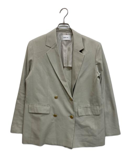 FRAY ID（フレイ アイディー）FRAY ID (フレイ アイディー) ダブルテーラードジャケット ベージュ サイズ:1の古着・服飾アイテム